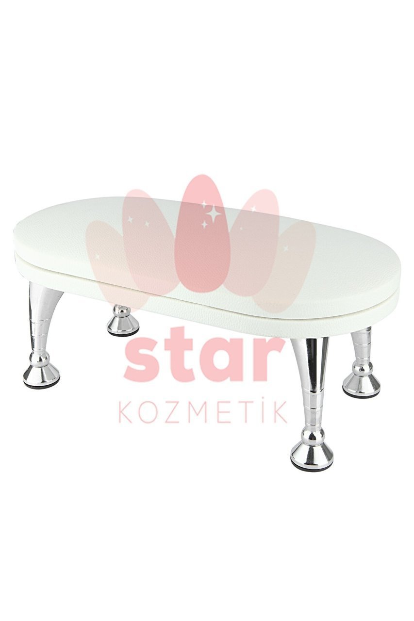 Beyaz Manikür Sehpası - Yastığı