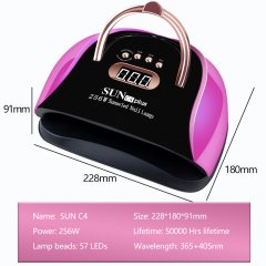Sun C4 Plus Pembe Uv Led Kurutucu 256 Watt