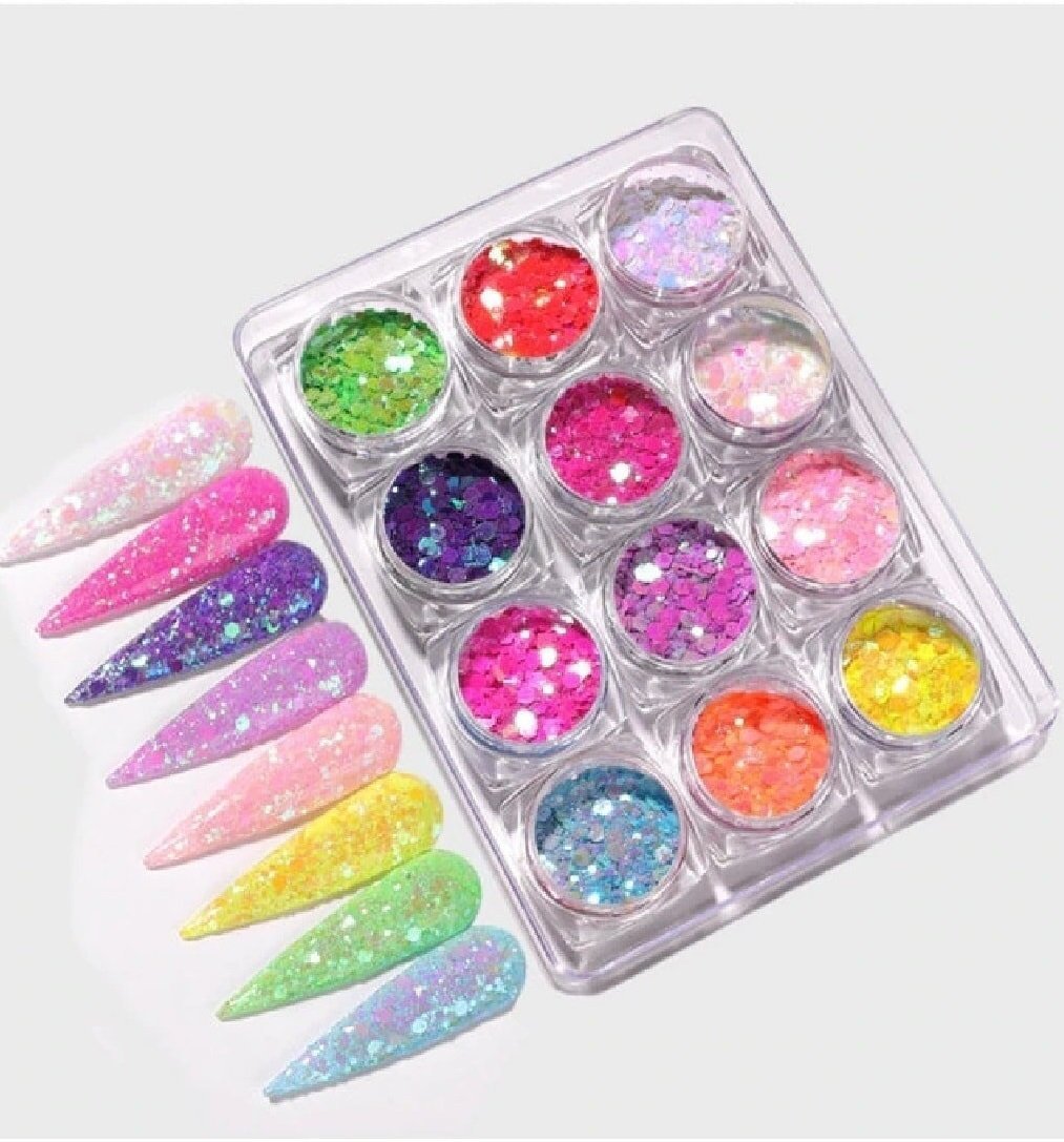 12'li Akvaryum Süs Nail Art