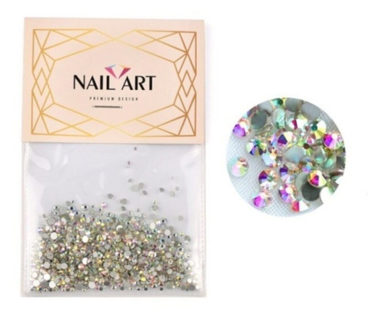 1080 Adet Swaroski Tırnak Taşı Crystal