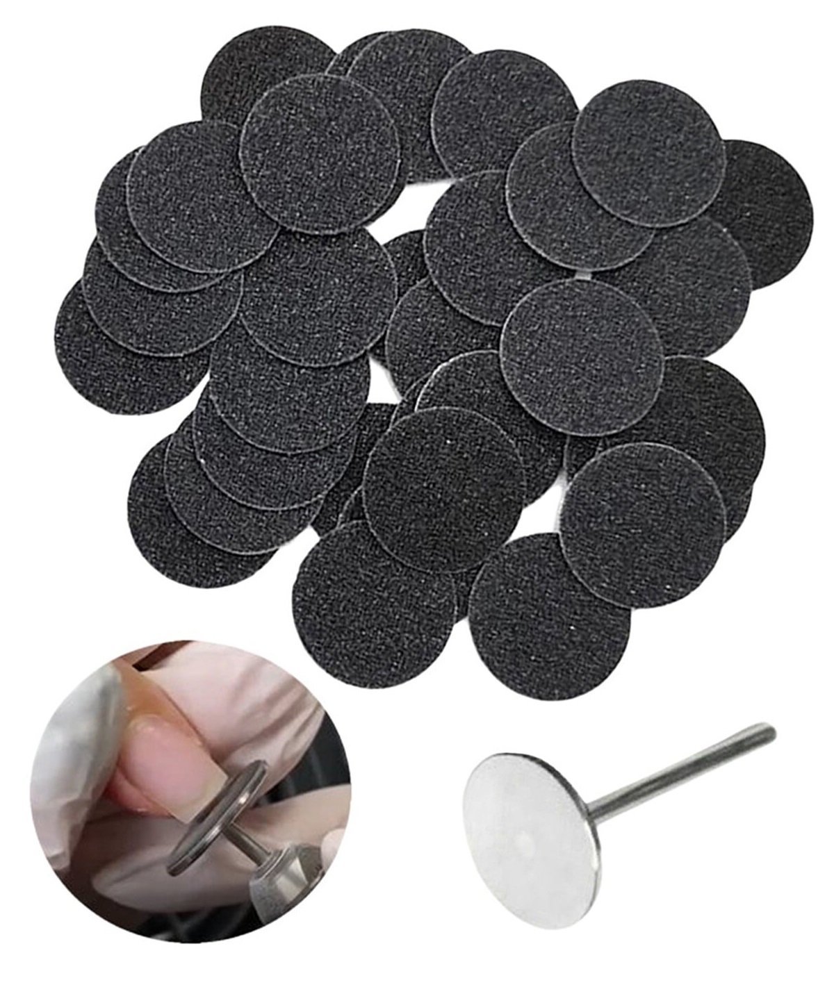 25 mm Pododisk Set 1 Adet Metal 50 Adet Zımpara