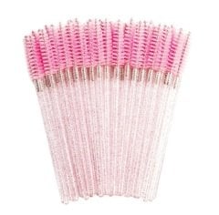 50'li Kaş Kirpik Tarama Fırçası Pembe