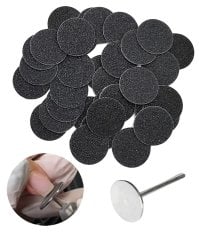 15 mm Pododisk Set 1 Adet Metal 50 Adet Zımpara