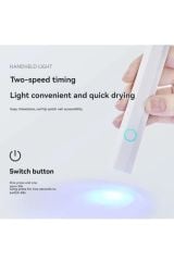 Şarjlı Fener Uv Led Kurutucu Polygel Gel Tips Kurutucu 3 Watt