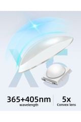 Şarjlı Fener Uv Led Kurutucu Polygel Gel Tips Kurutucu 3 Watt