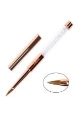 Rosegold Kapaklı Akrilik Fırçası