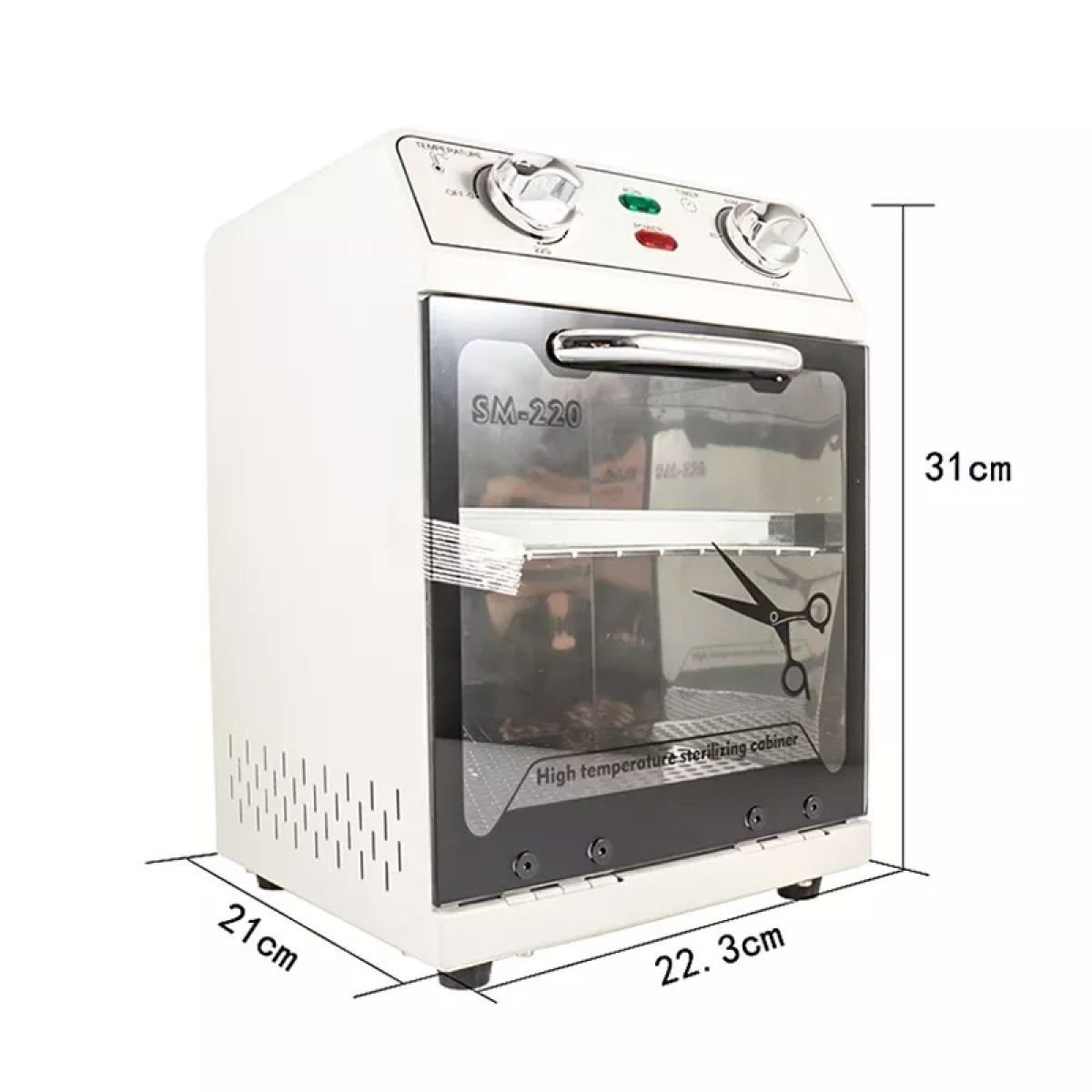 Beyaz Yüksek Isılı Sterilizasyon Makinesi 12 Litre Hacim