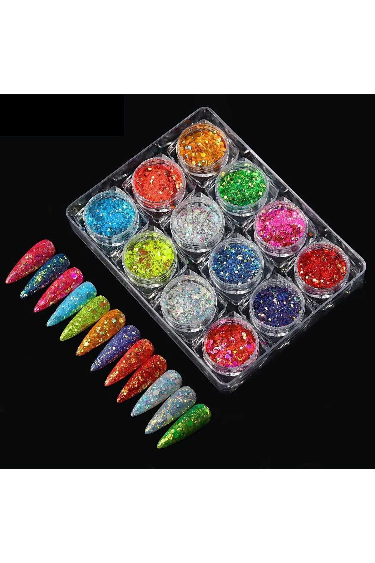 12'li Tırnak Süsleme Pul Sim Seti Nail Art VNLS04