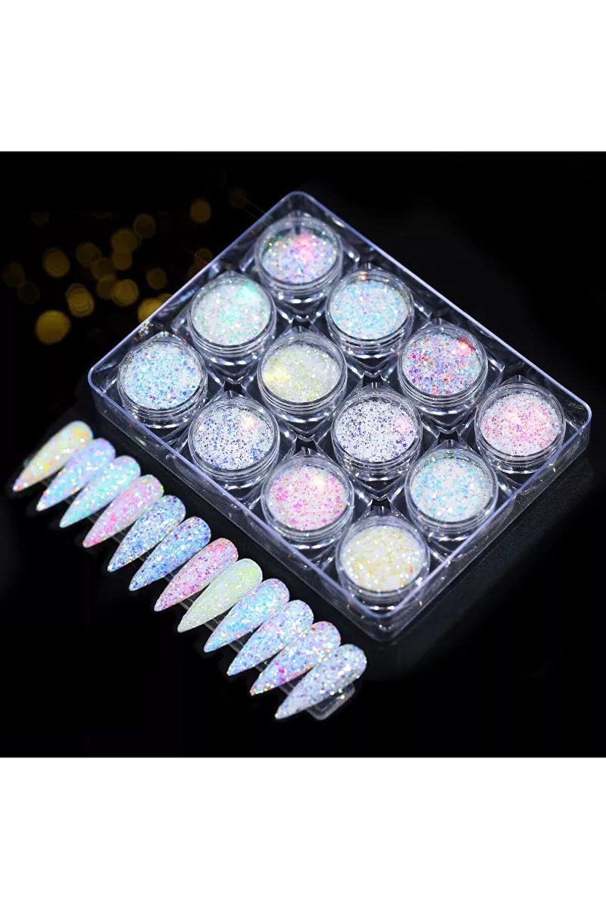 12'li Tırnak Süsleme Pul Sim Seti Nail Art VNLS02