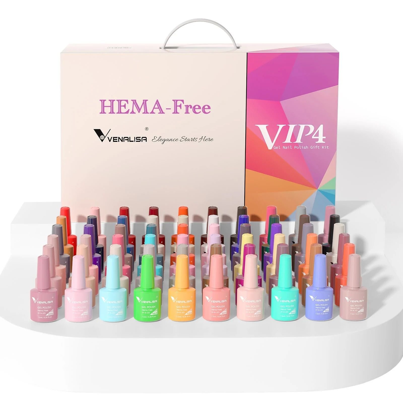 Venalisa Vip4 60 Renk Kalıcı Oje Seti Hema Free