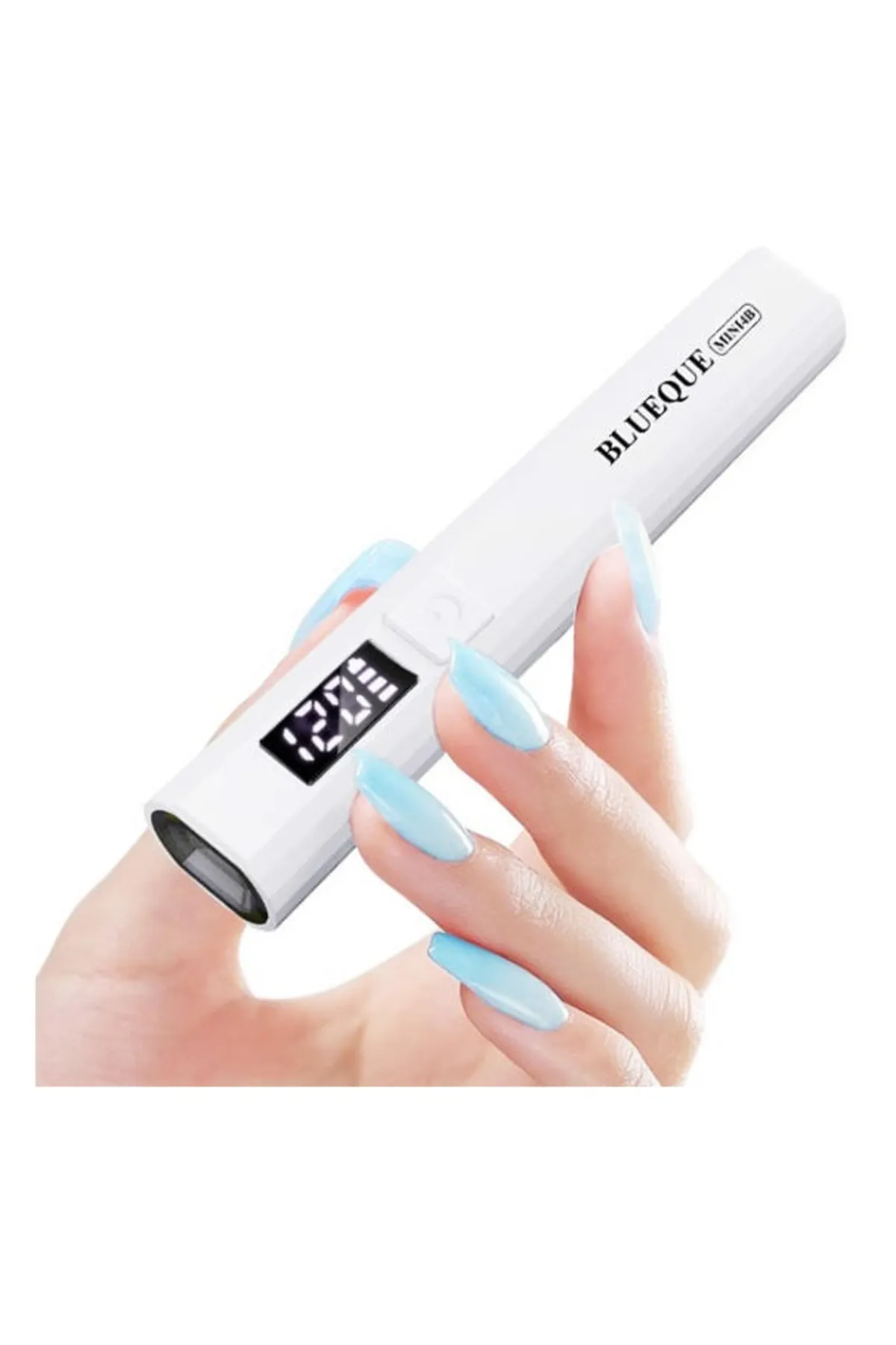 BLUEQUE Mini 4B Şarjlı Fener Uv Led Oje Jel Kurutucu Dijital Ekran Saniye Ayarı
