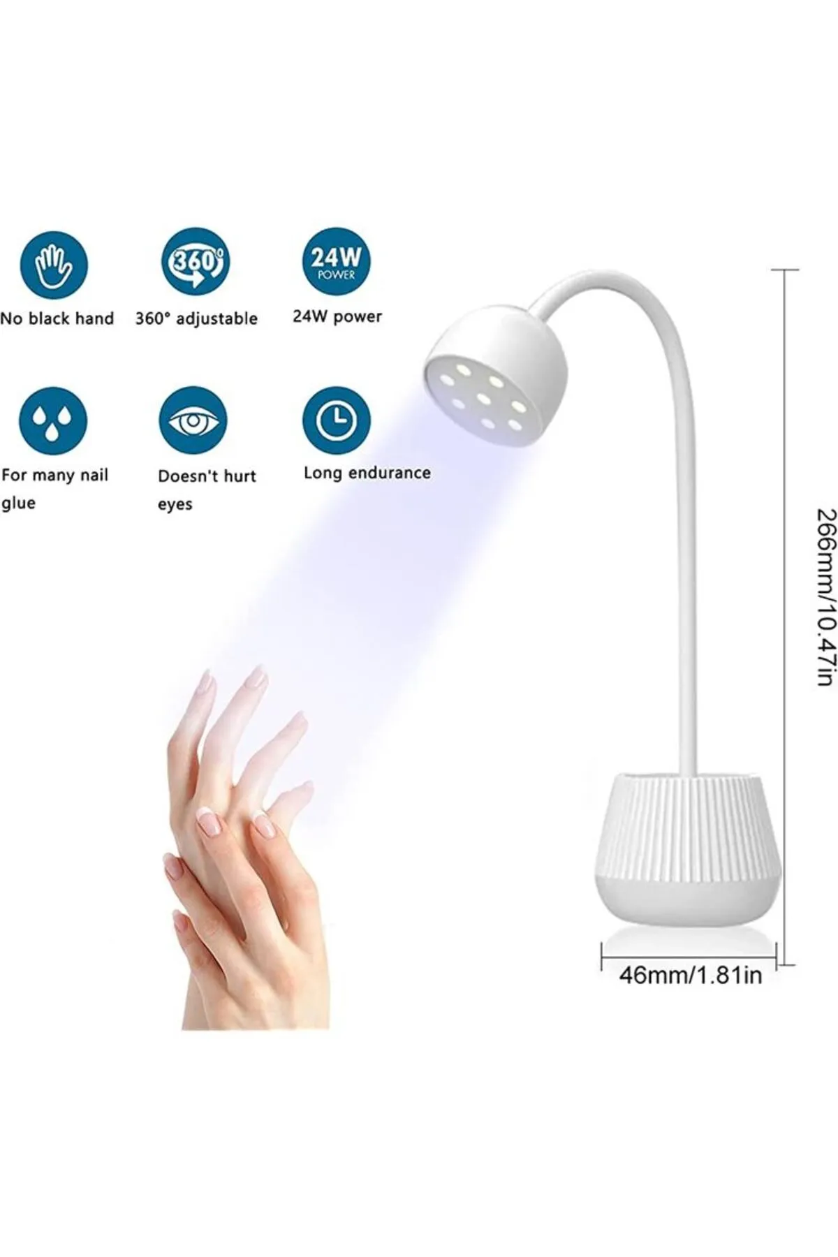 SUN 24 Watt Uv Led Oje ve Jel Kurutucu Masaüstü Çiçek Model