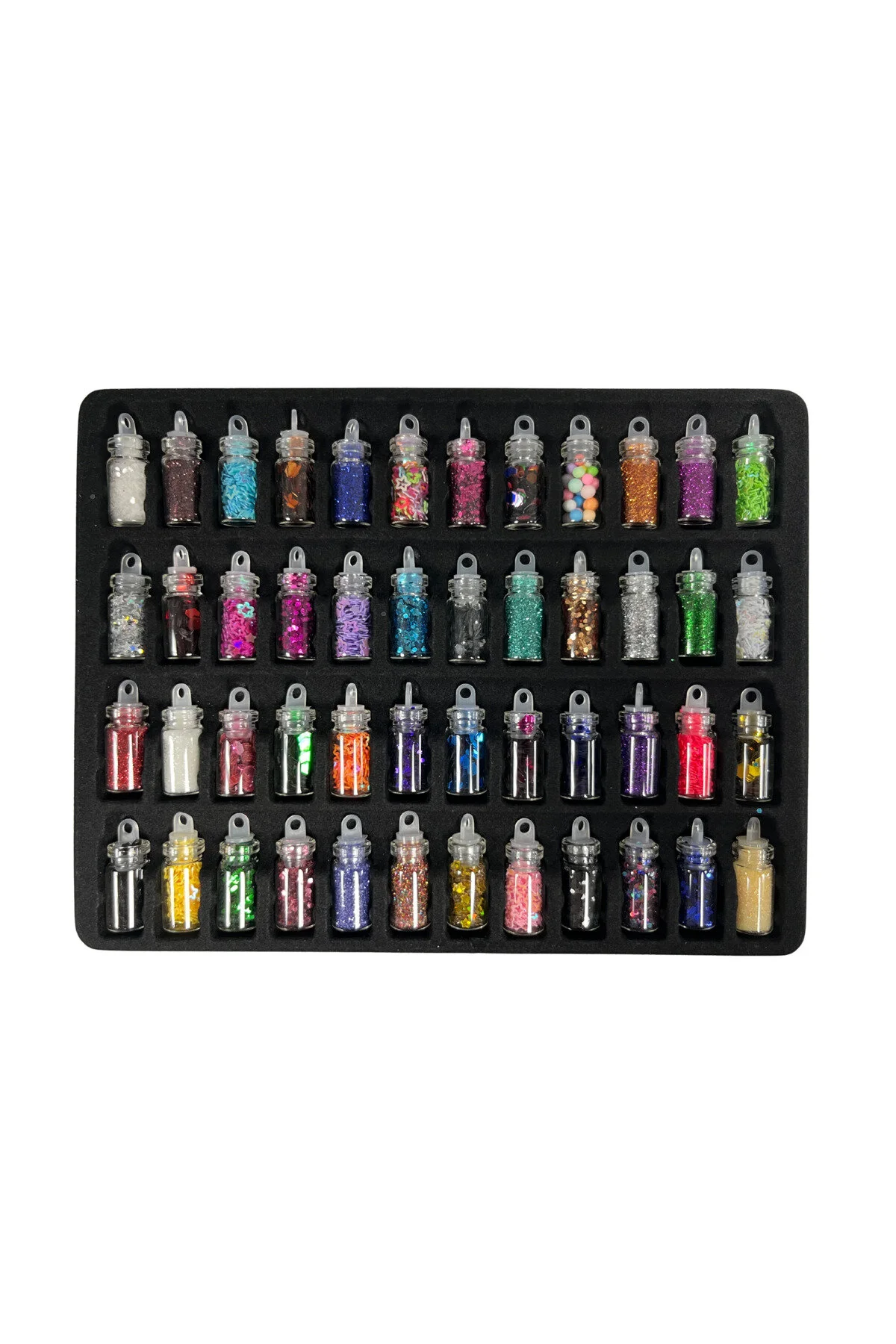 48'li Sim Pul Boncuk Seti Tırnak Süsleme Kalıcı Oje Protez Tırnak Nail Art