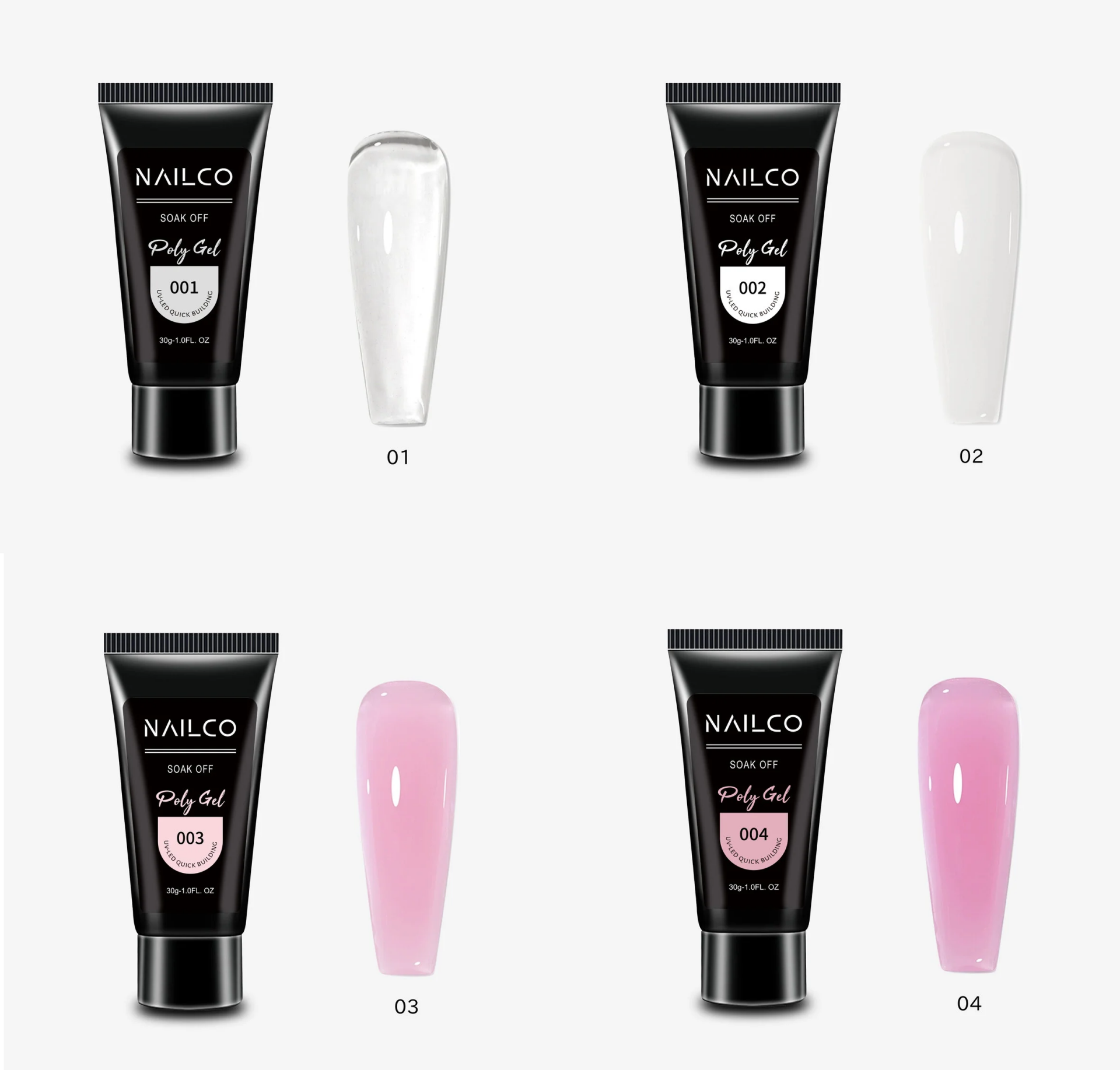 Nail Co Polygel Protez Tırnak Üst Form Jel Polijel 30 ml