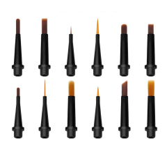 12 Uçlu Tak Çıkar Tırnak Fırçası Jel - Nail Art