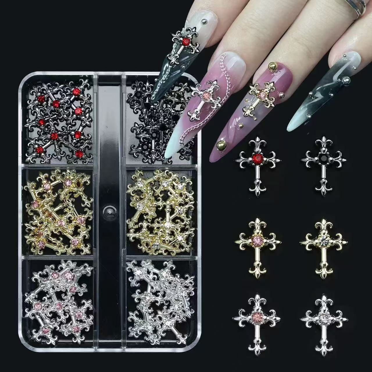 6lı Metal Hac Sembolü Tırnak Süsleme Nail Art Charm