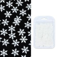Yılbaşı Noel Kar Tanesi Tırnak Süsleme Nail Art