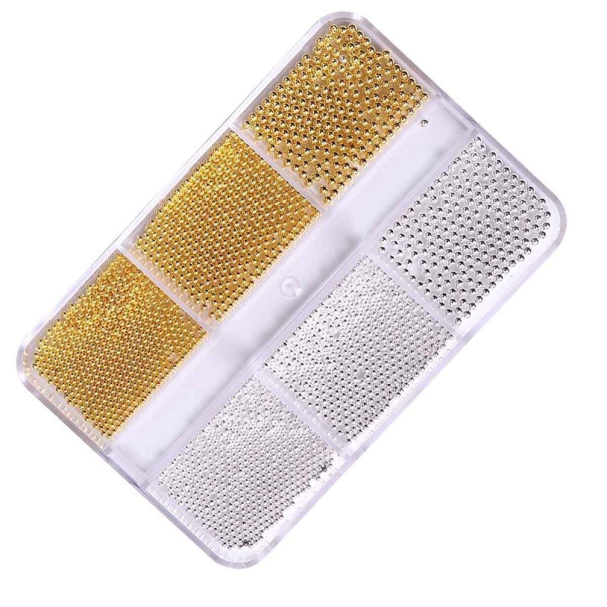 Havyar Tırnak Taş Süsleme Nail Art Boncukları Gold-Silver