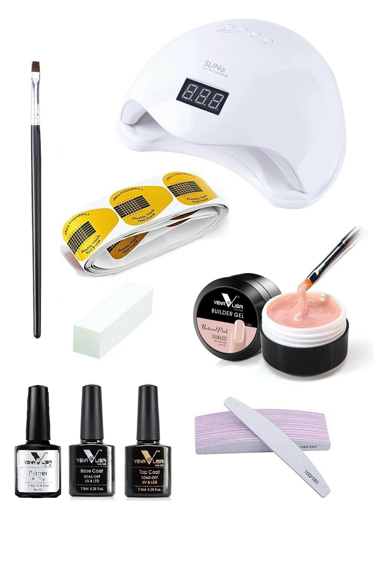 Venalisa Nude Protez Tırnak Seti Uv Jel Set