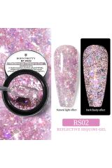 Born Pretty Reflective Squins Gel (Reflektörlü Simli Pullu ) 5 Ml