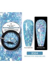 Born Pretty Reflective Squins Gel (Reflektörlü Simli Pullu ) 5 Ml