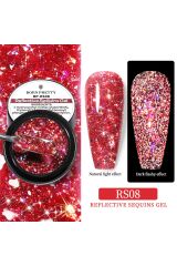 Born Pretty Reflective Squins Gel (Reflektörlü Simli Pullu ) 5 Ml